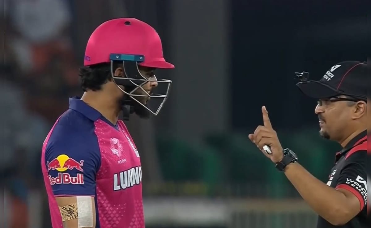 Riyan Parag Out or Not Out? RR Batter Displeased After Controversial Decision. Internet Divided