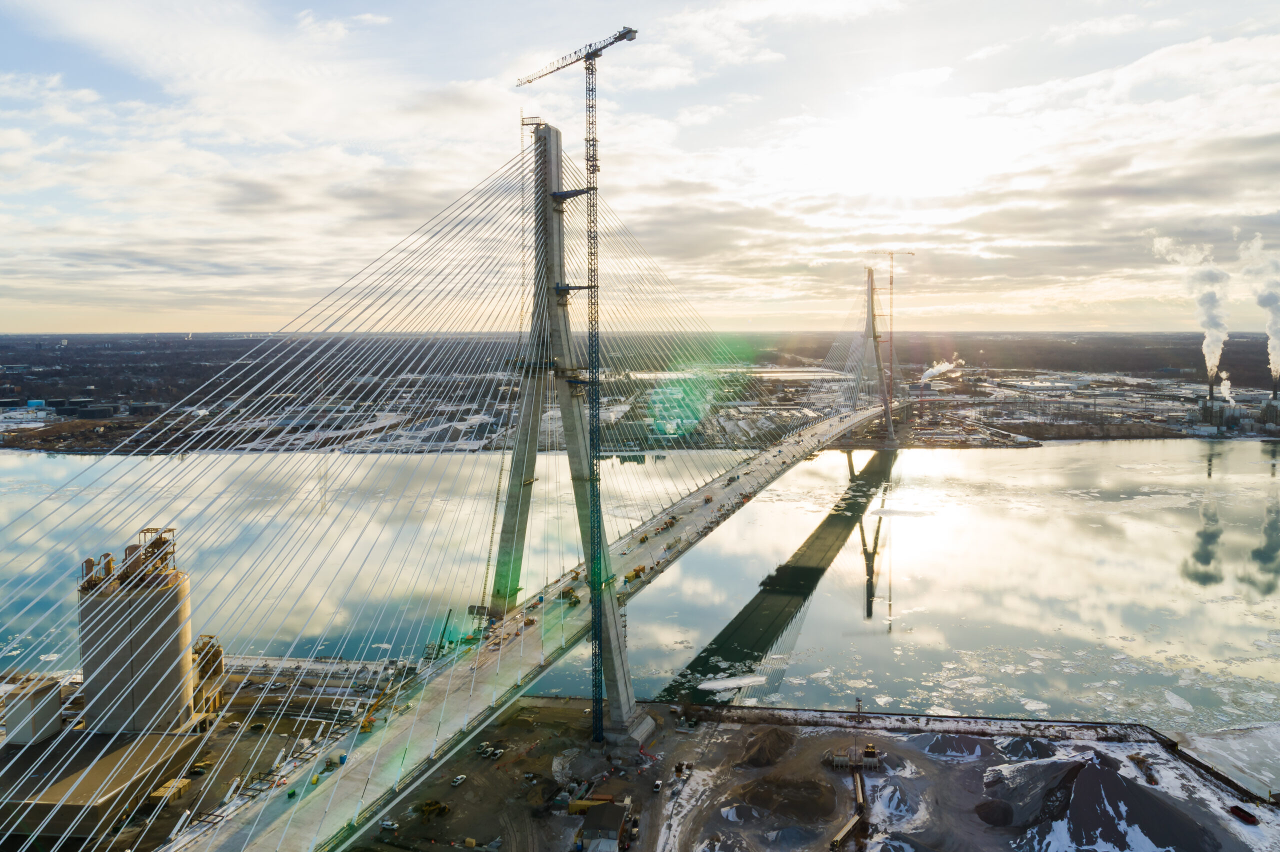 America’s Longest Cable-Stayed Bridge To Link US With Canada