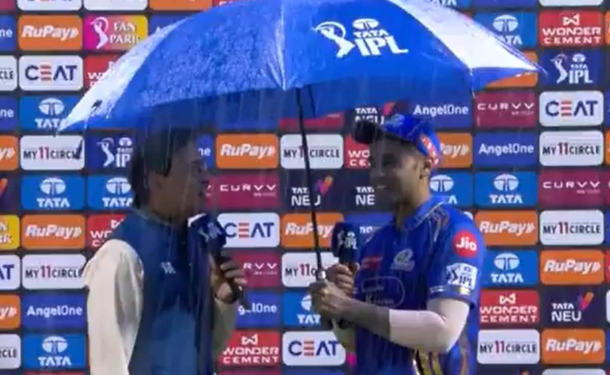 Suryakumar Yadav Offers Umbrella To Harsha Bhogle Amid Heavy Rain. Internet Says ‘Moment Of The Season’. Watch