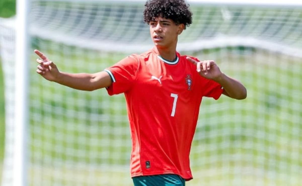 Ronaldo’s Son, Cristiano Jr Makes Portugal Debut In 4-1 Win Against Japan U-15