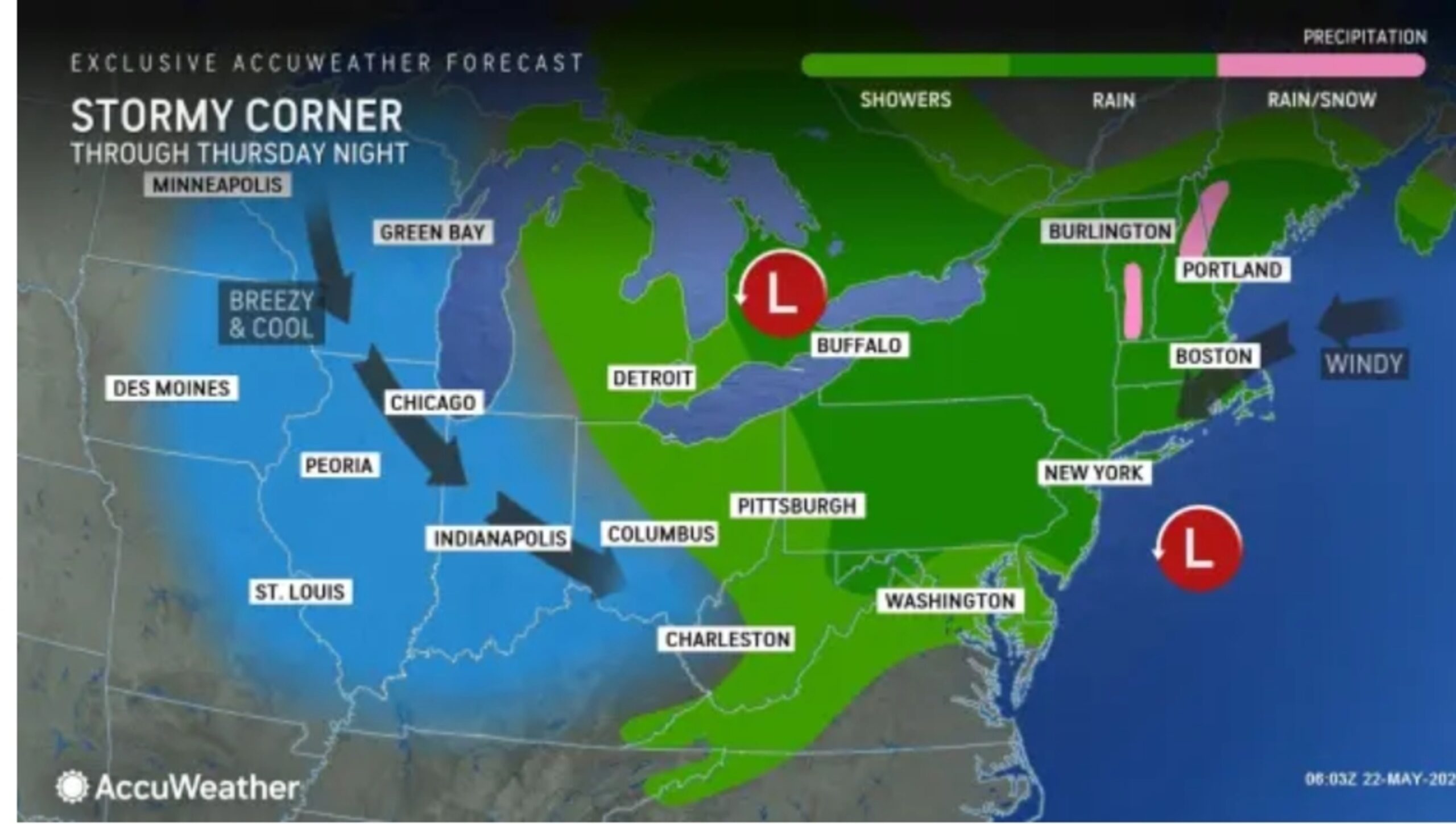 Map Shows States Getting Hit by Rare Nor’easter Storm This Week