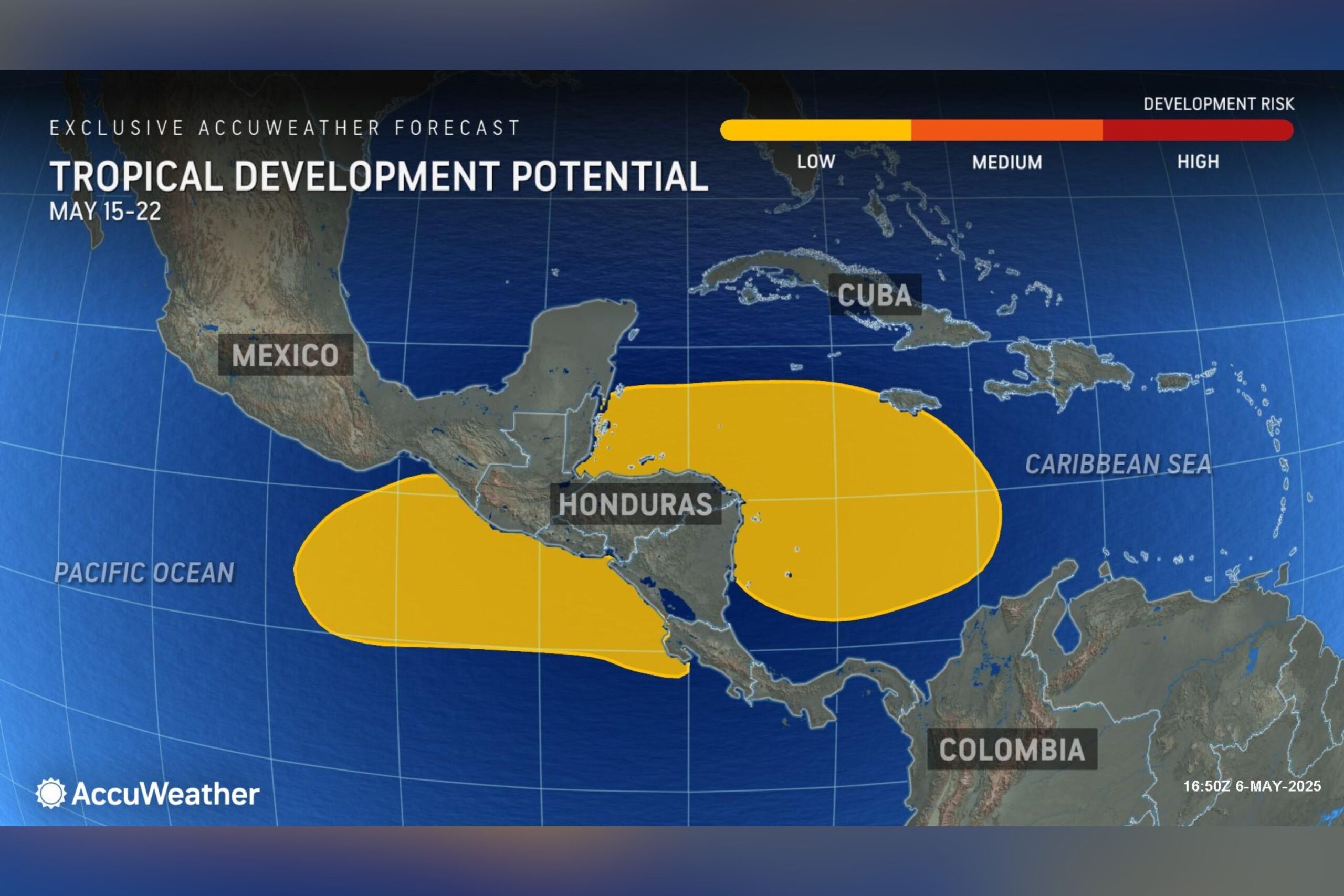 Hurricane Season Map Shows Risk Level For May 2025