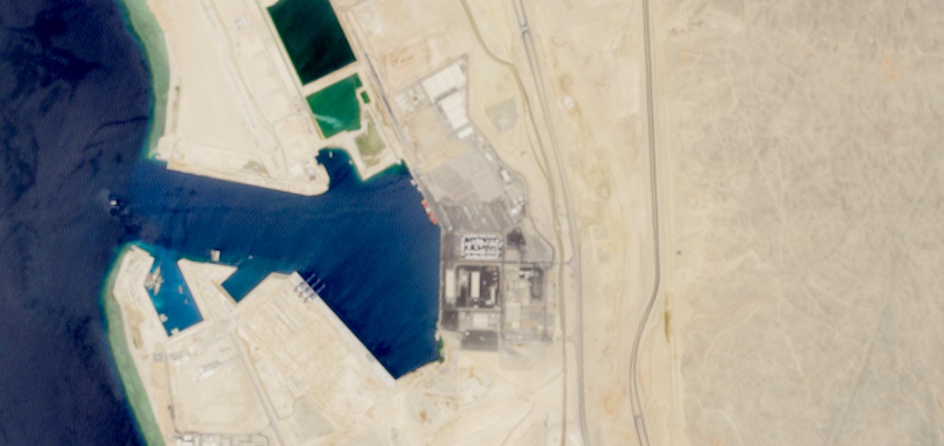 Satellite Images Show Giant Port Emerge at World’s Biggest Construction Site