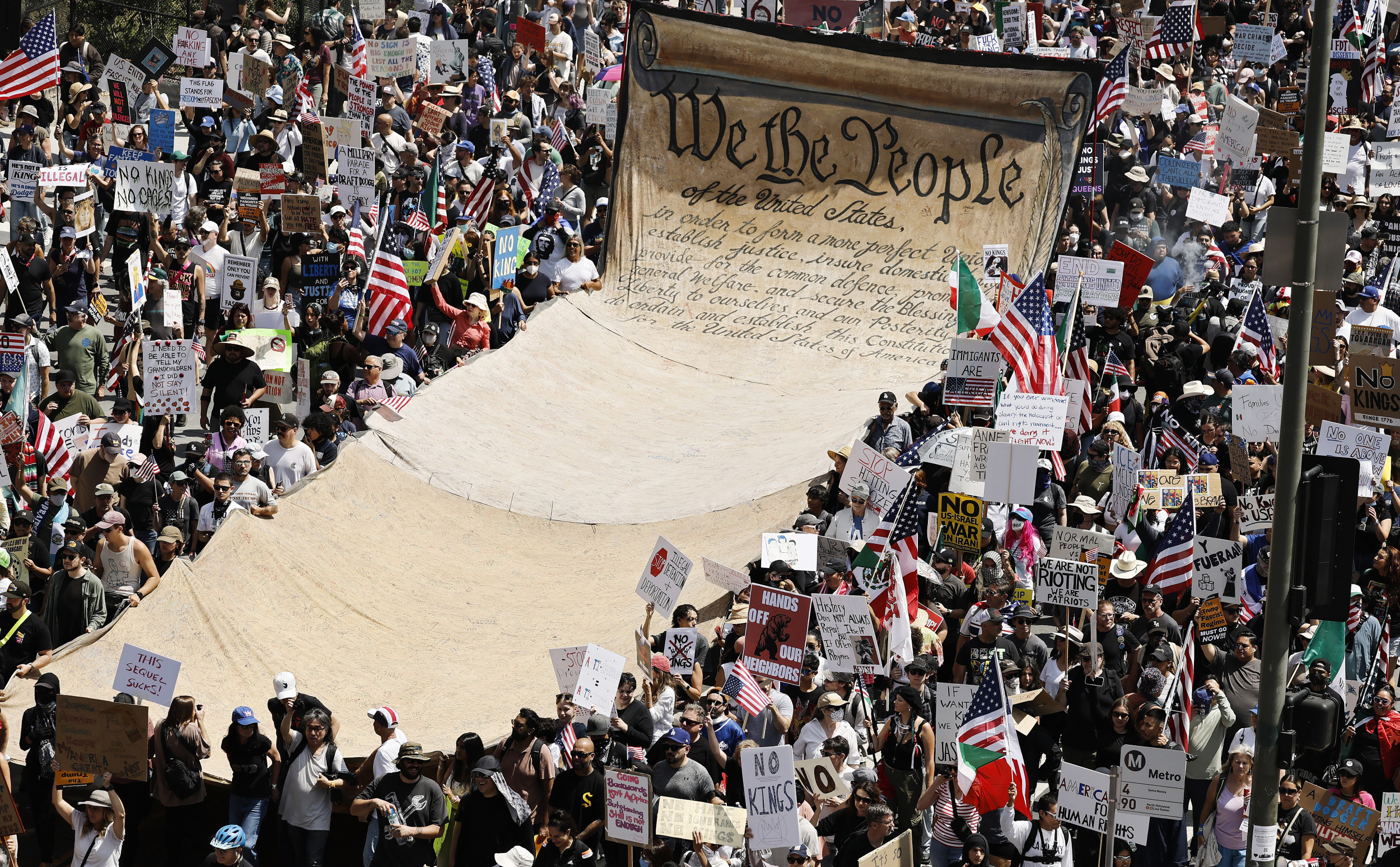 ‘No Kings’ Protests See Major Crowds, Violence in Some States