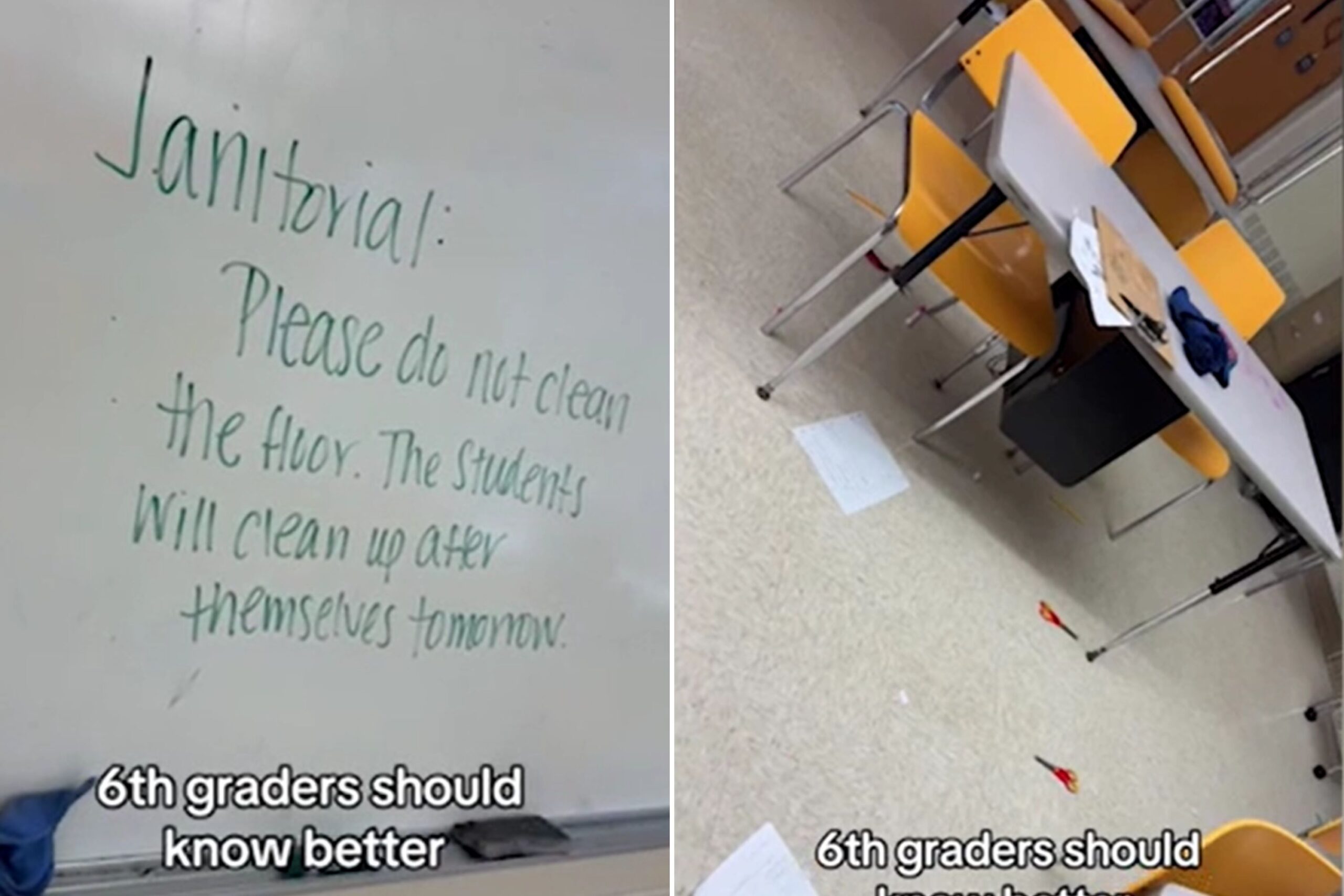 Teacher Takes Action Over What 6th Graders Do to Classroom—’Not Acceptable’